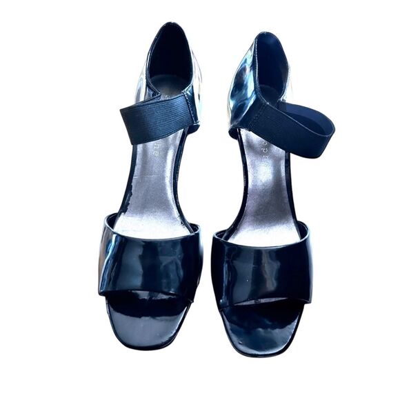 Apostrophe Women's Patent Leather Pumps - Black Peep Toe Heels - Size 9  ***Item - Picture 1 of 9